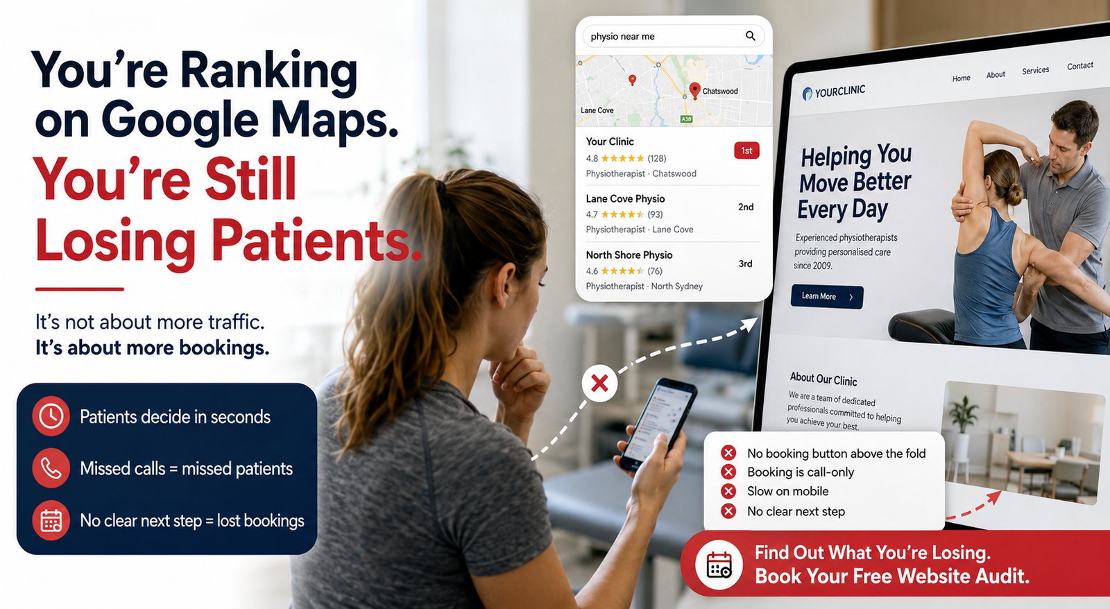 You're Ranking on Google Maps. You're Still Losing Patients.